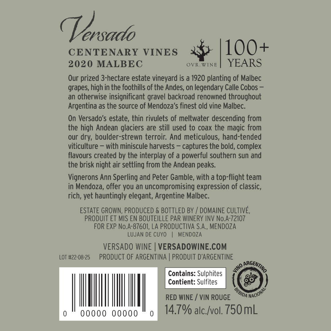 Versado returns to Vintages in March 2027